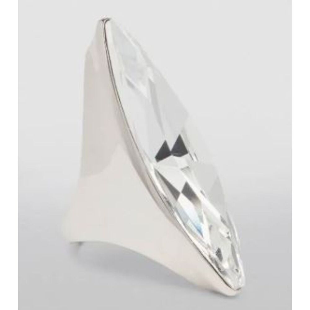 Alexander McQueen Women's Crystal-embellished Shard Cocktail Ring Sz 11 NWT 590